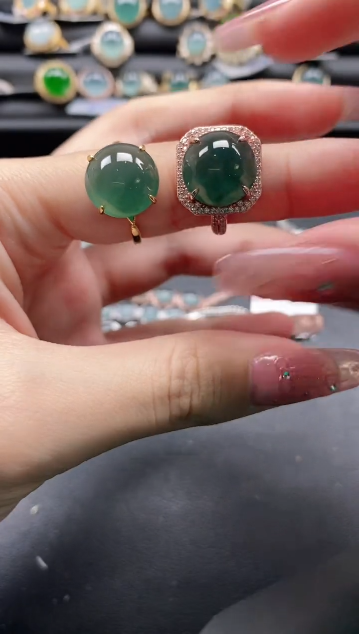 【闪购商品】翡翠戒指银S925镶嵌11111