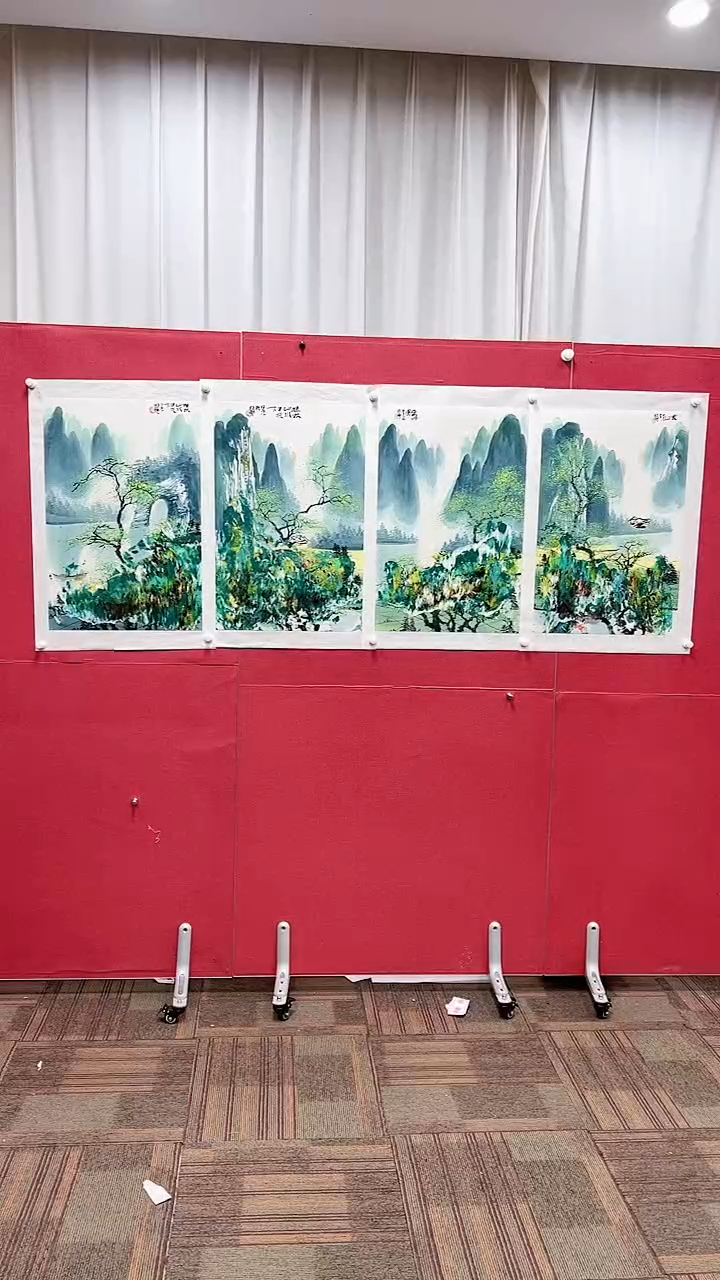 【闪购商品】绘画赵燮绘画11平尺金袍抽象山水条屏