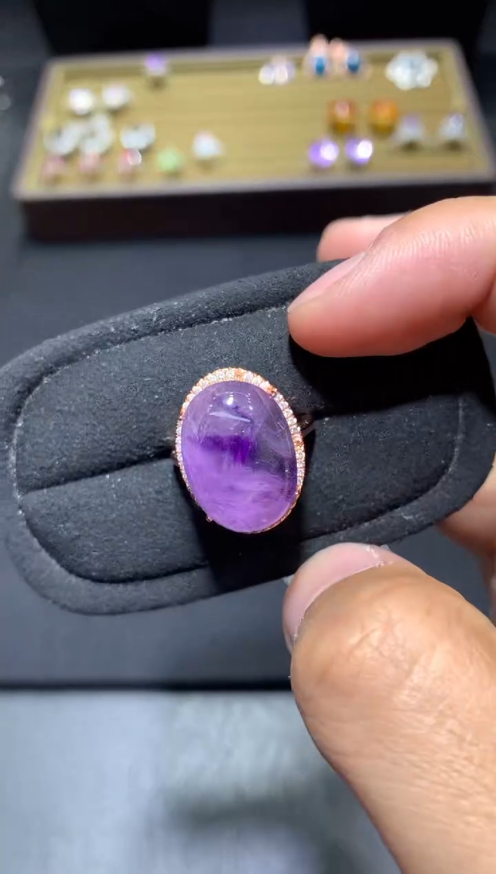 未镶嵌戒指水晶J56超七