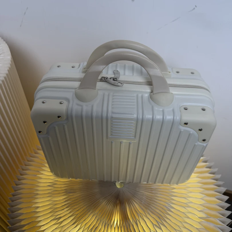 普通密码锁条纹拉链ABS+PC旅行箱时尚百搭服装手提箱  DD