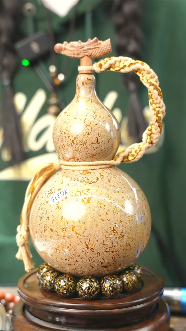 【闪购商品】XG215漆艺酒葫芦不包手串及旋转底座