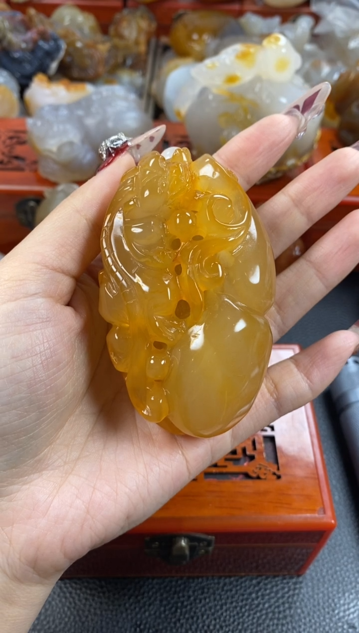 【闪购商品】玛瑙/玉髓手把未镶嵌1