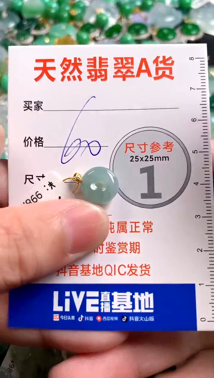 【闪购商品】翡翠颈饰18K金镶嵌13003127