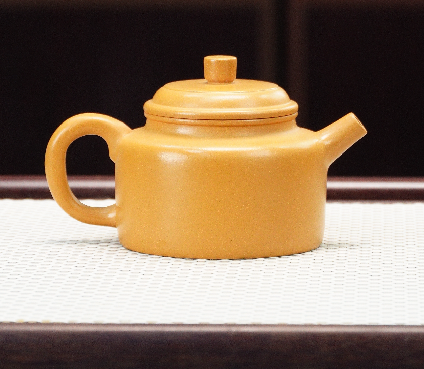 宜兴原矿黄金段名家名师全手工制作德钟壶230cc左右紫砂壶