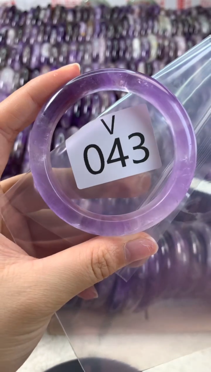 【闪购商品】水晶水晶手镯V未镶嵌043-55