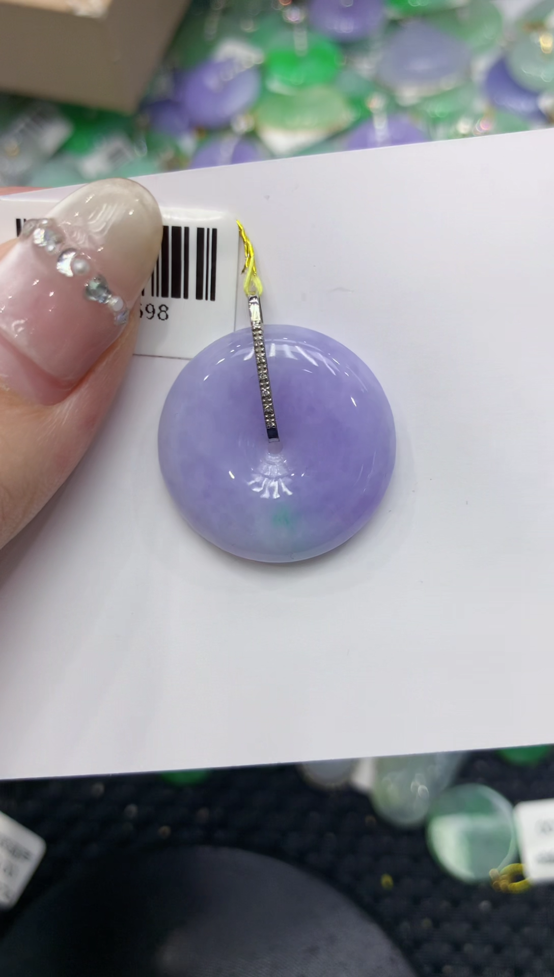 【闪购商品】翡翠颈饰18K金镶嵌222222222