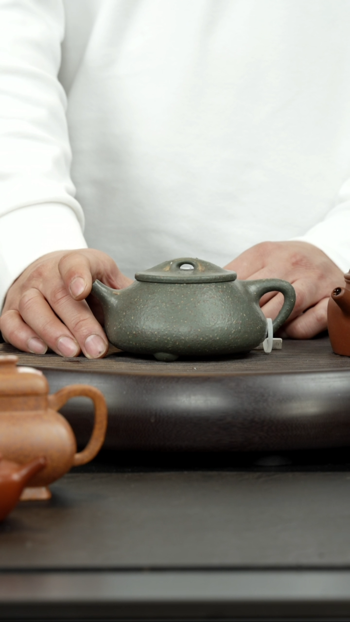 【闪购商品】紫砂茶杯微瑕翡翠绿满瓢