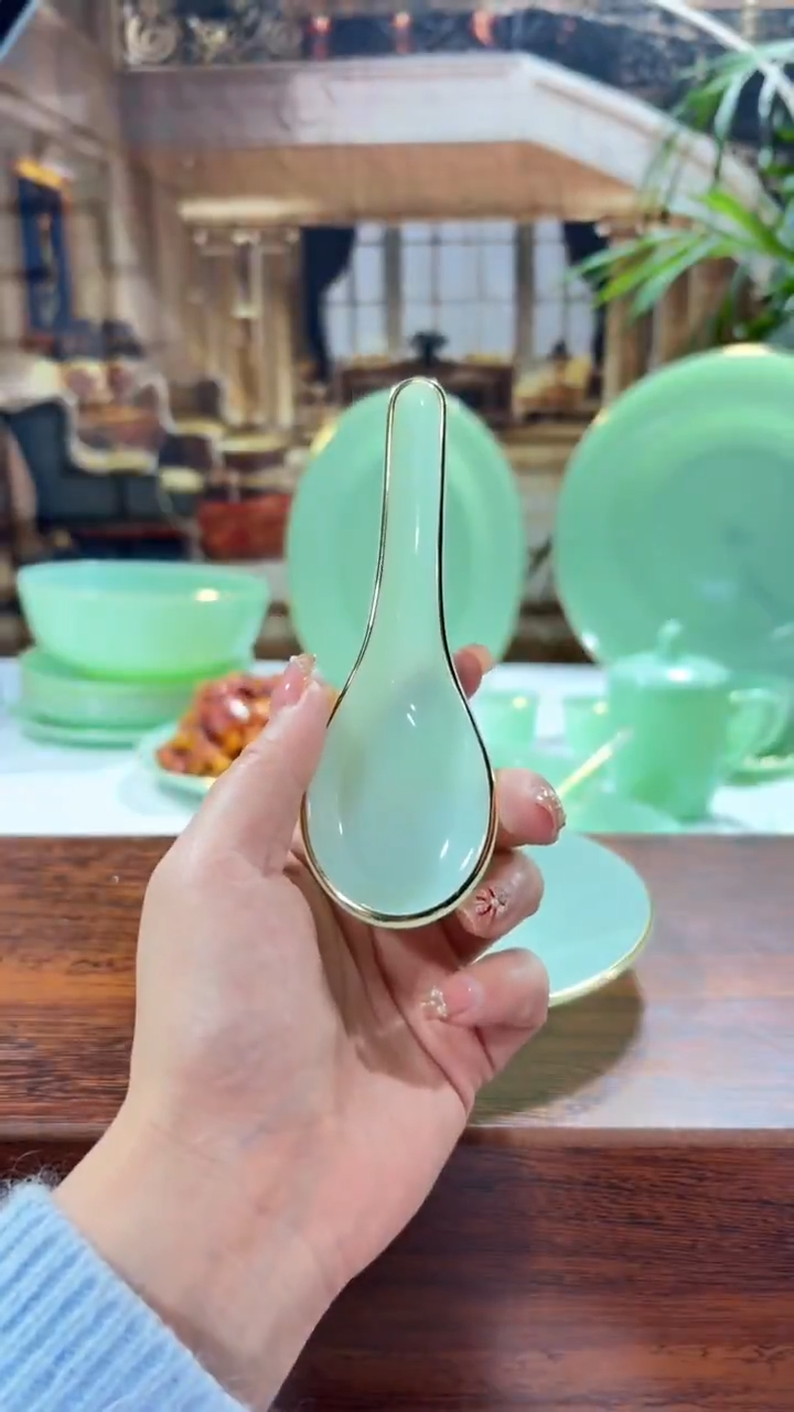 【闪购商品】...小汤勺玉瓷10个 【贝美】