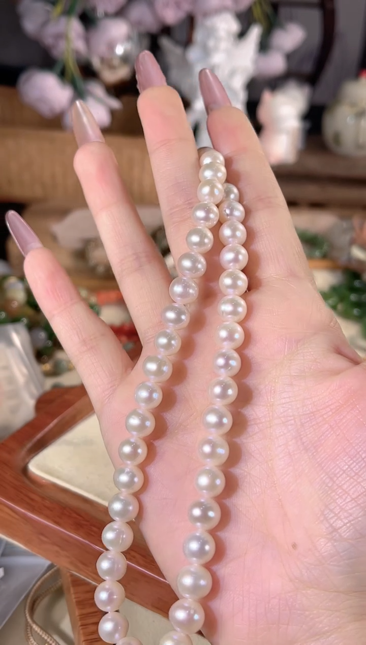 项链银S925镶嵌淡水珍珠多样性发其一孤品默认微瑕