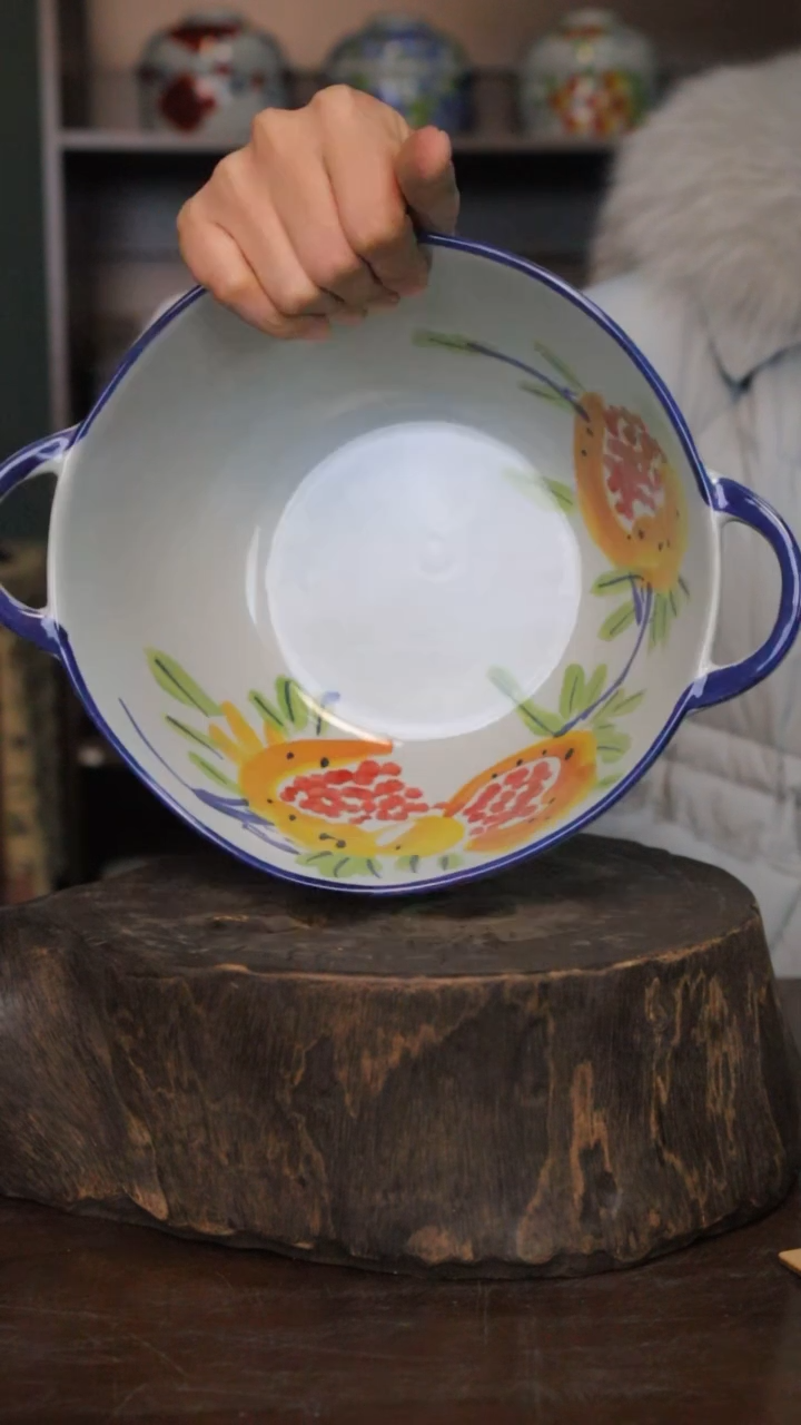 【闪购商品】椿野8寸双耳大汤锅（石榴）C149
