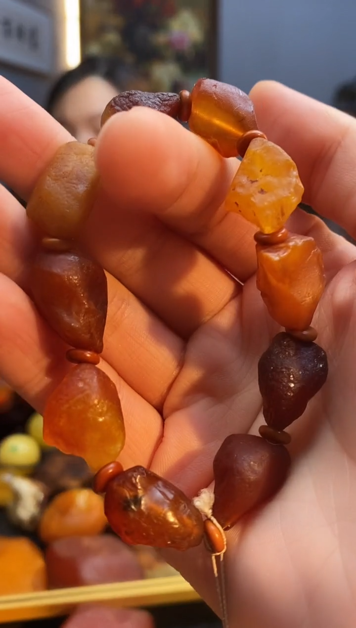 手链琥珀未镶嵌手串