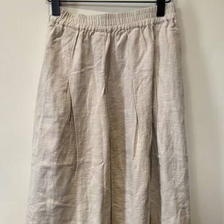 桑在云间 初见棉麻半裙