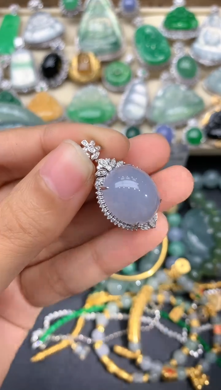 【闪购商品】翡翠颈饰18K金镶嵌271-中国好珍宝