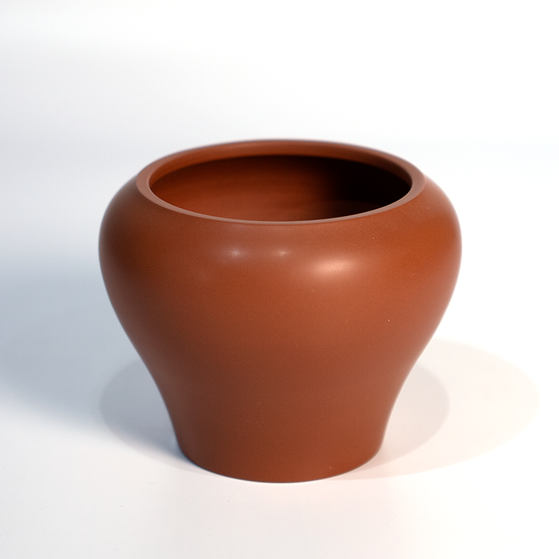 云水山涧建水紫陶小水盂红色茶具