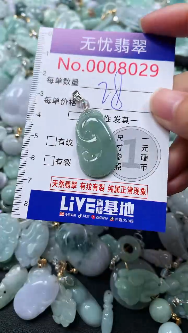 颈饰未镶嵌翡翠8029