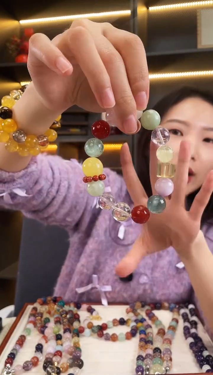 未镶嵌手链水晶圣诞多宝手串