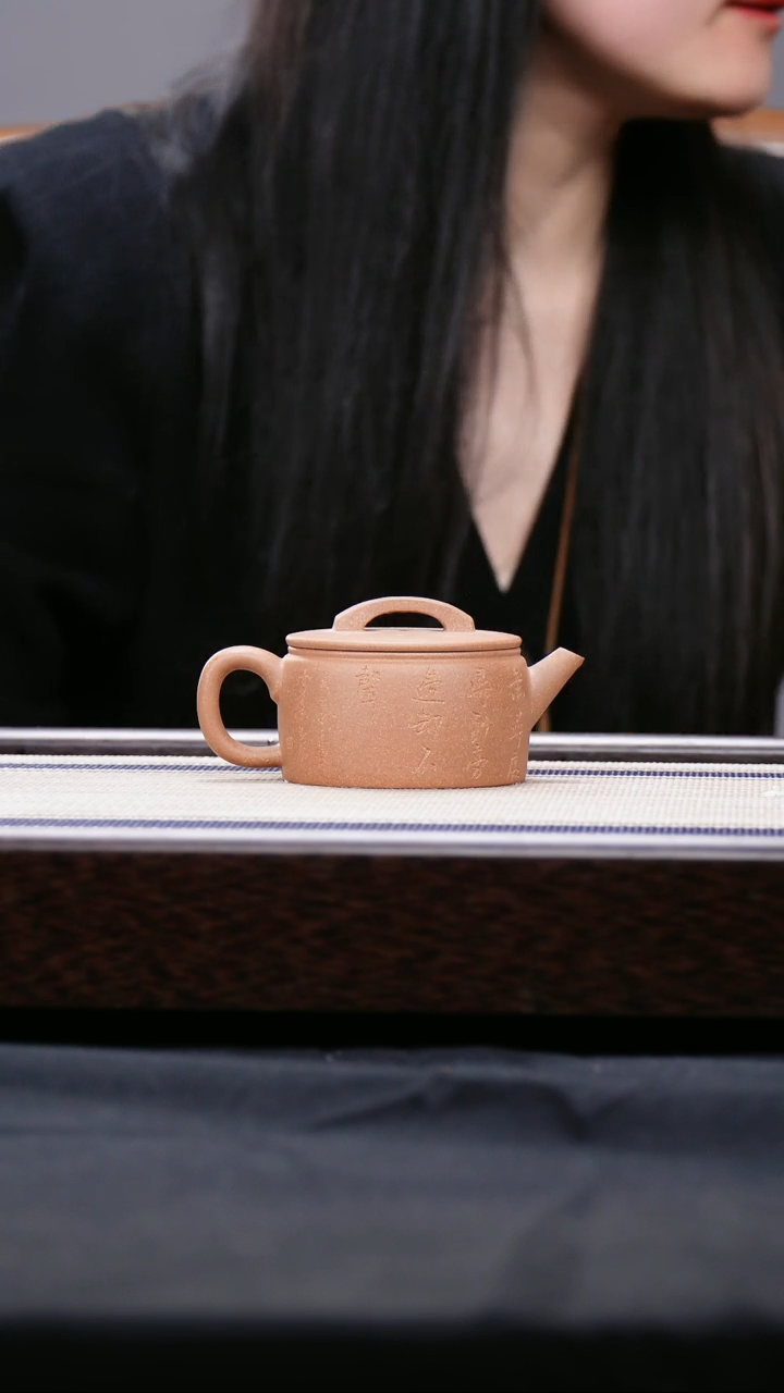 【闪购商品】紫砂茶壶段泥  刻绘汉瓦壶福利款 