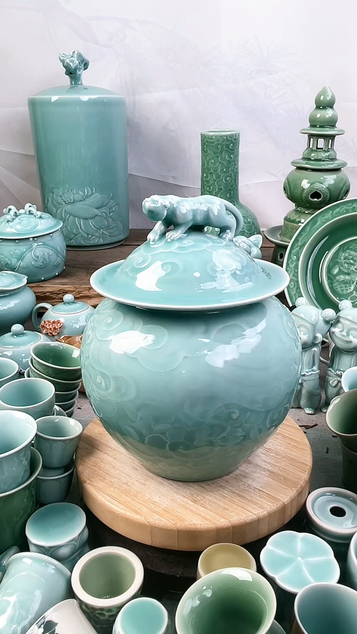 特价福利 微瑕 慧仙青瓷