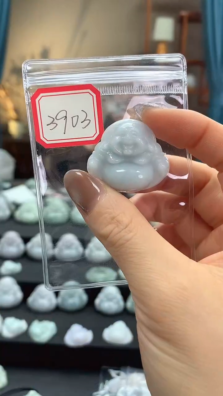 颈饰未镶嵌翡翠佛公3903