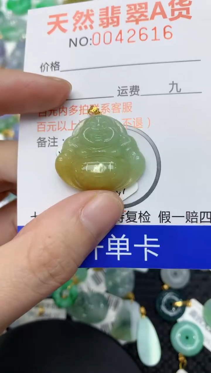 【闪购商品】翡翠颈饰18K金镶嵌11111111