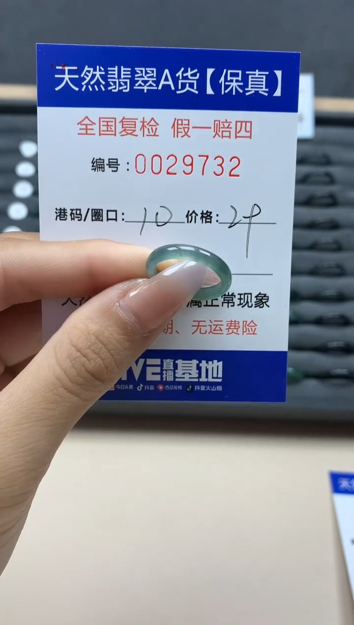 【闪购商品】翡翠戒指未镶嵌天然29732