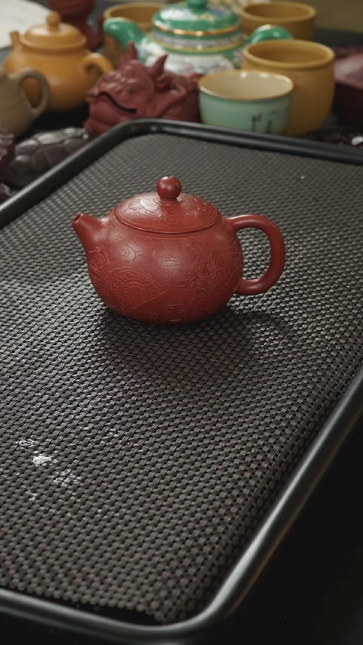 茶壶紫砂原矿朱泥西施紫砂壶