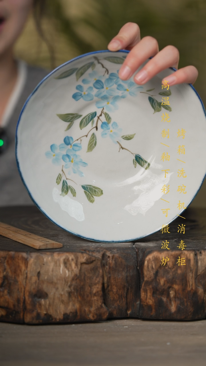 【闪购商品】瓷片景德镇高温釉下彩可微波烤箱洗碗机