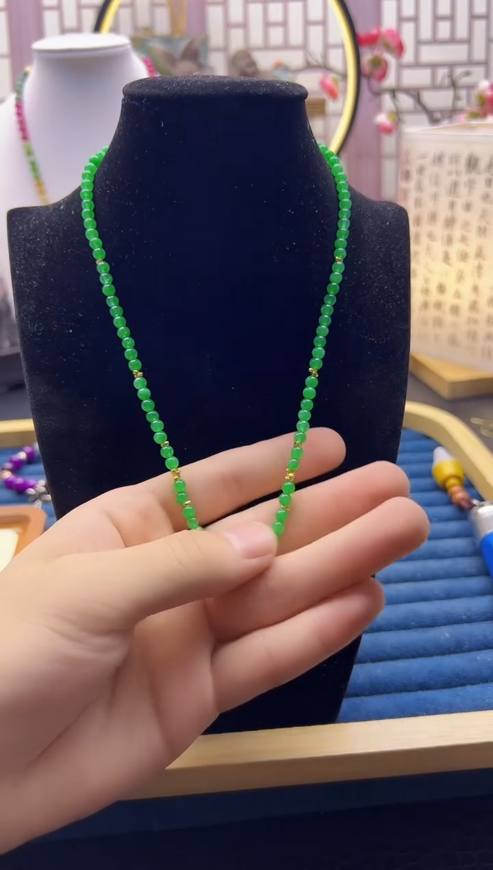 【闪购商品】翡翠耳饰14K金镶嵌X114