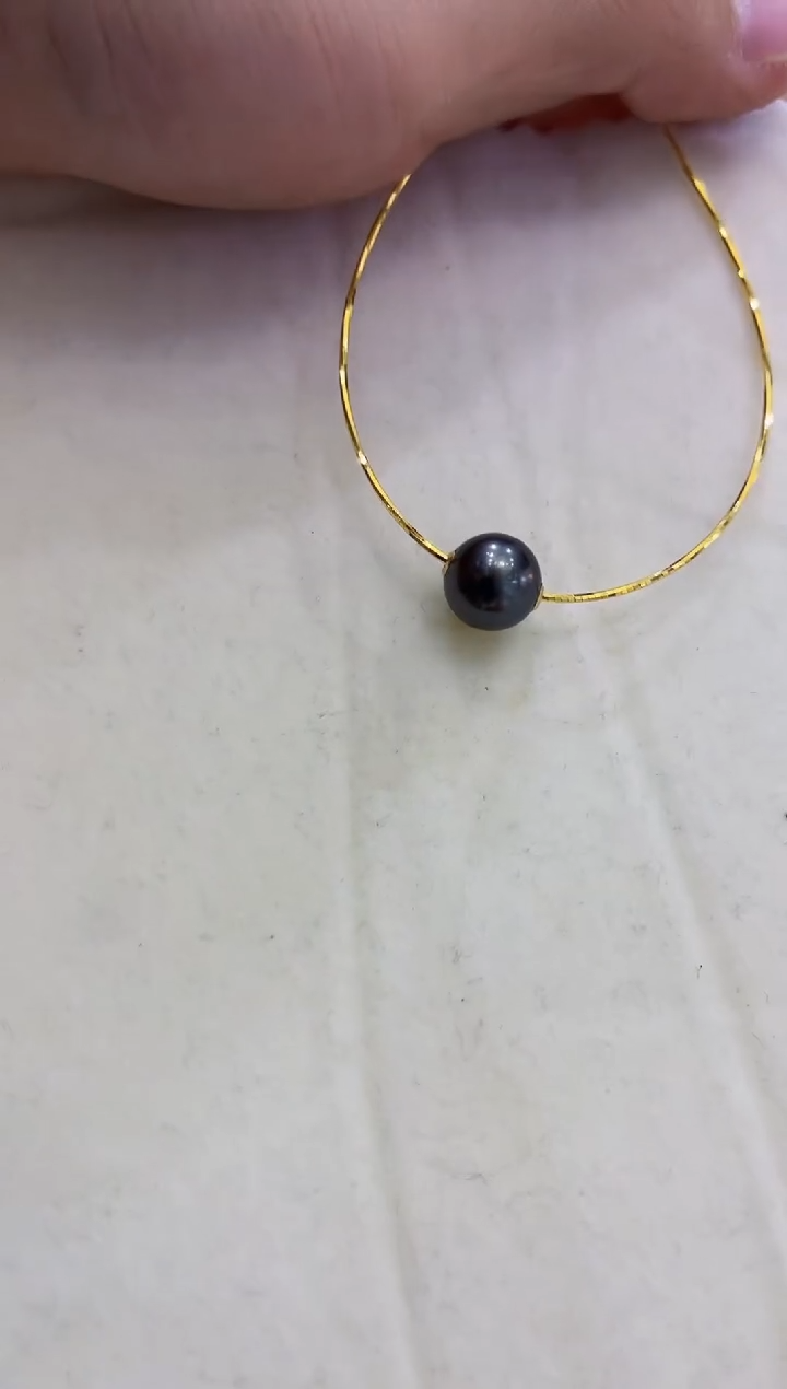 【闪购商品】海水珍珠吊坠(赠链)18K金镶嵌吊坠