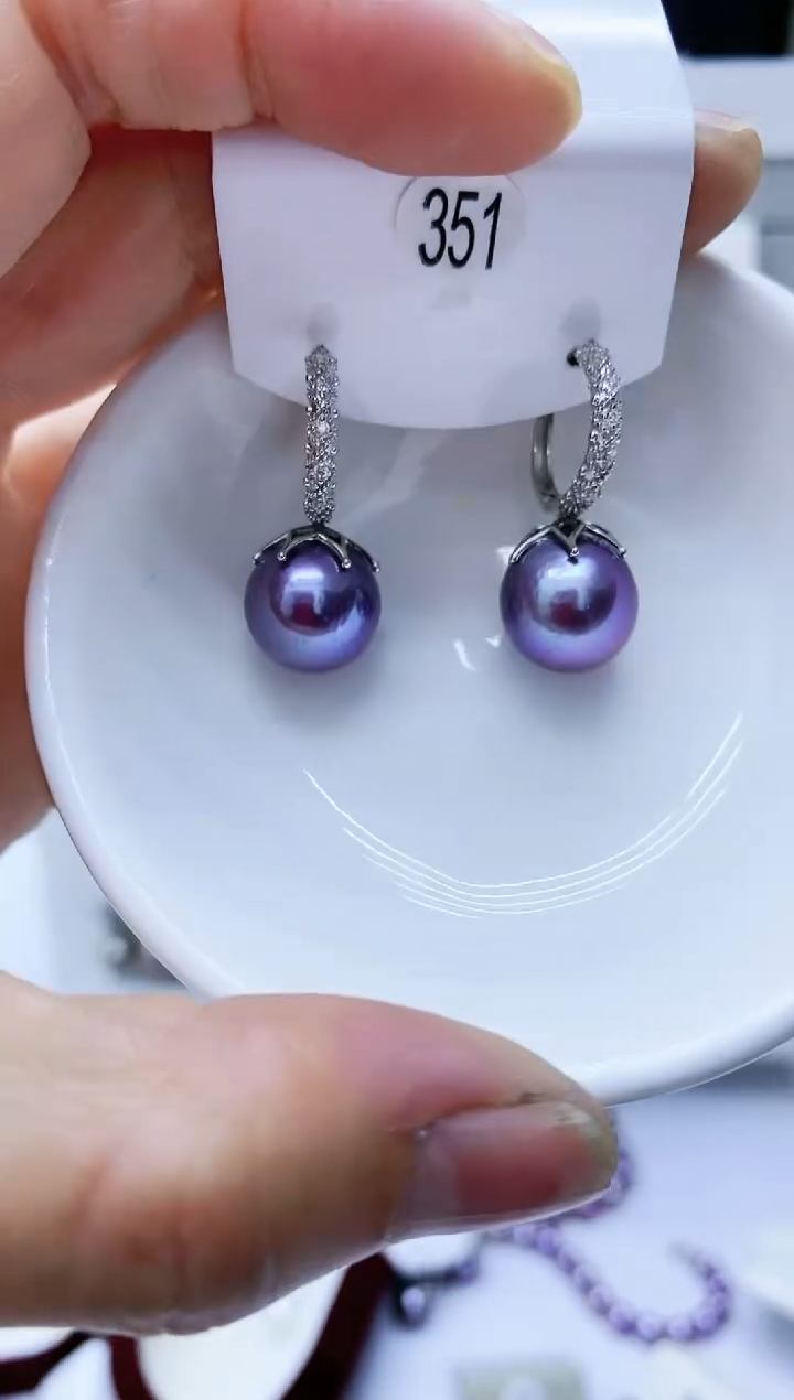 【闪购商品】淡水珍珠耳饰银S925镶嵌351