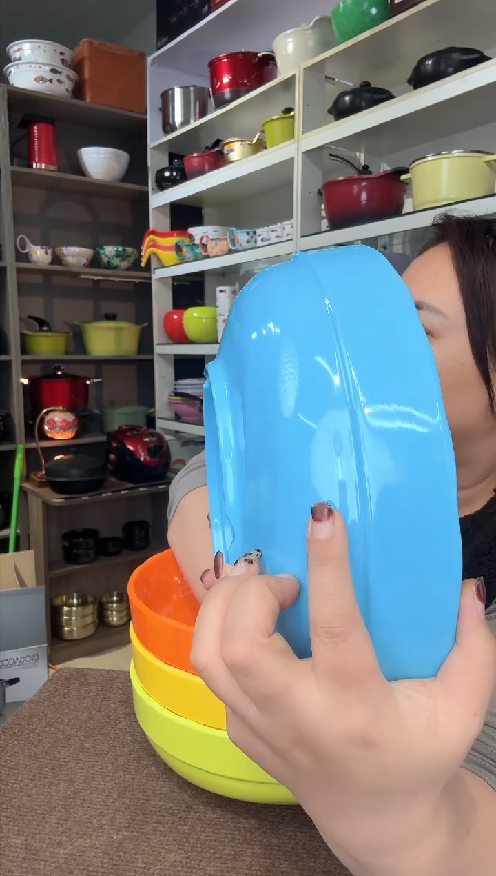 浓****伤贝壳盆蓝色（微瑕）