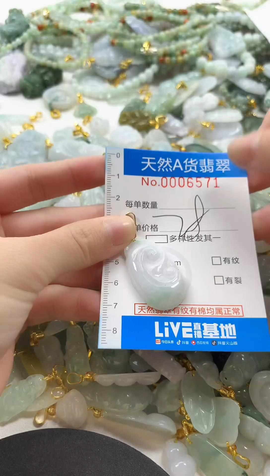 颈饰未镶嵌翡翠去6571