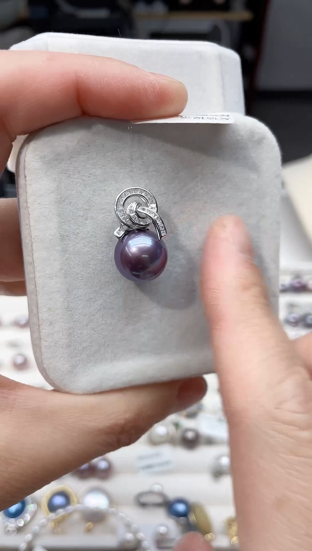 【闪购商品】淡水珍珠吊坠(不含链)银S925镶嵌吊坠