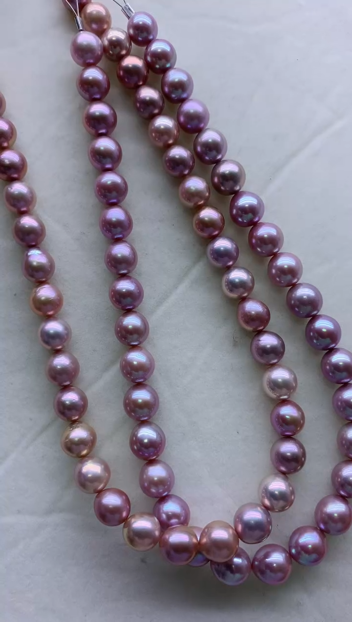 【闪购商品】淡水珍珠项链银S925镶嵌多发其一