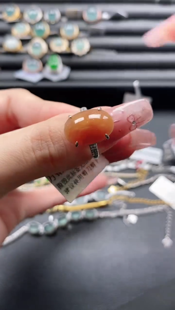 【闪购商品】翡翠戒指银S925镶嵌11111