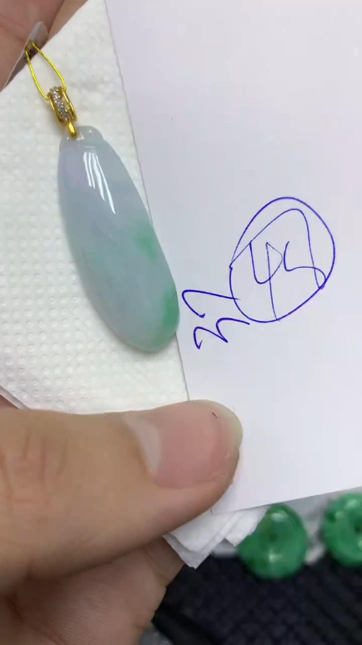 颈饰未镶嵌翡翠缅甸A货翡翠