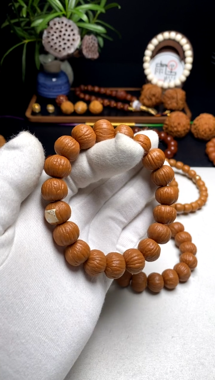 【闪购商品】猴头核桃手串雨墨臻至白标南瓜