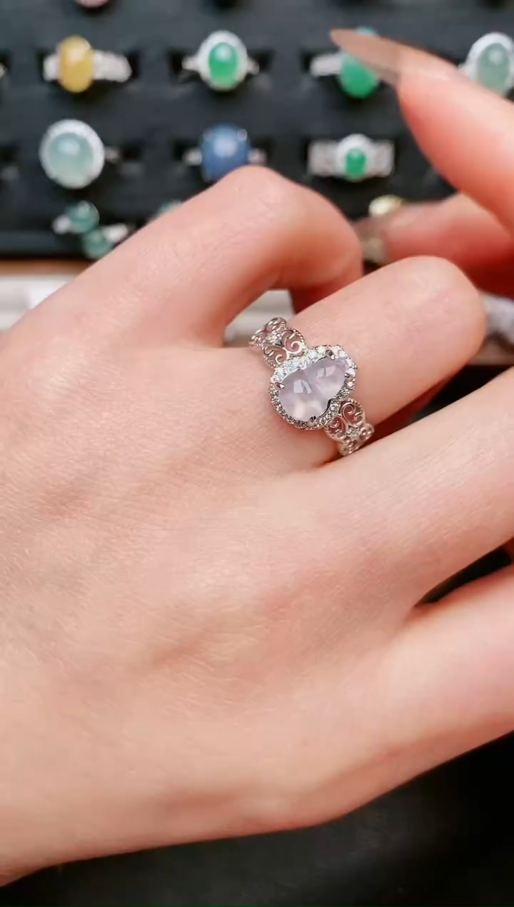 【闪购商品】翡翠戒指银S925镶嵌......