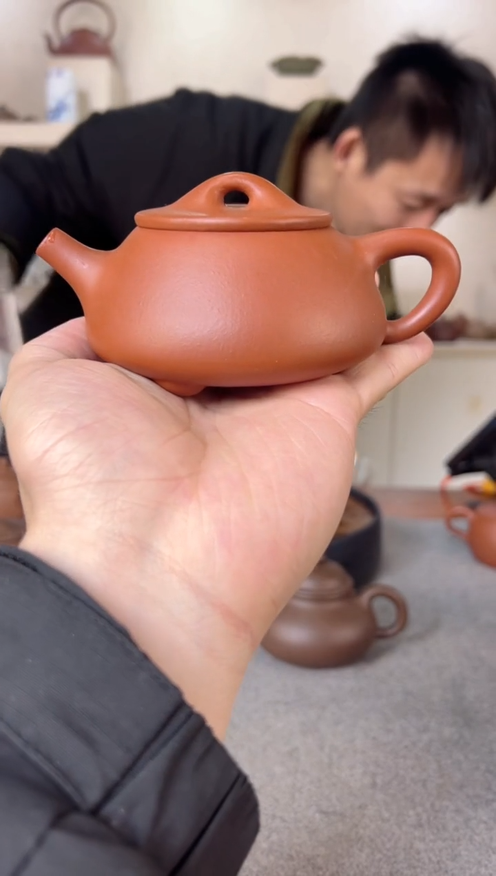 【闪购商品】紫砂茶壶满瓢 清水泥 半手工