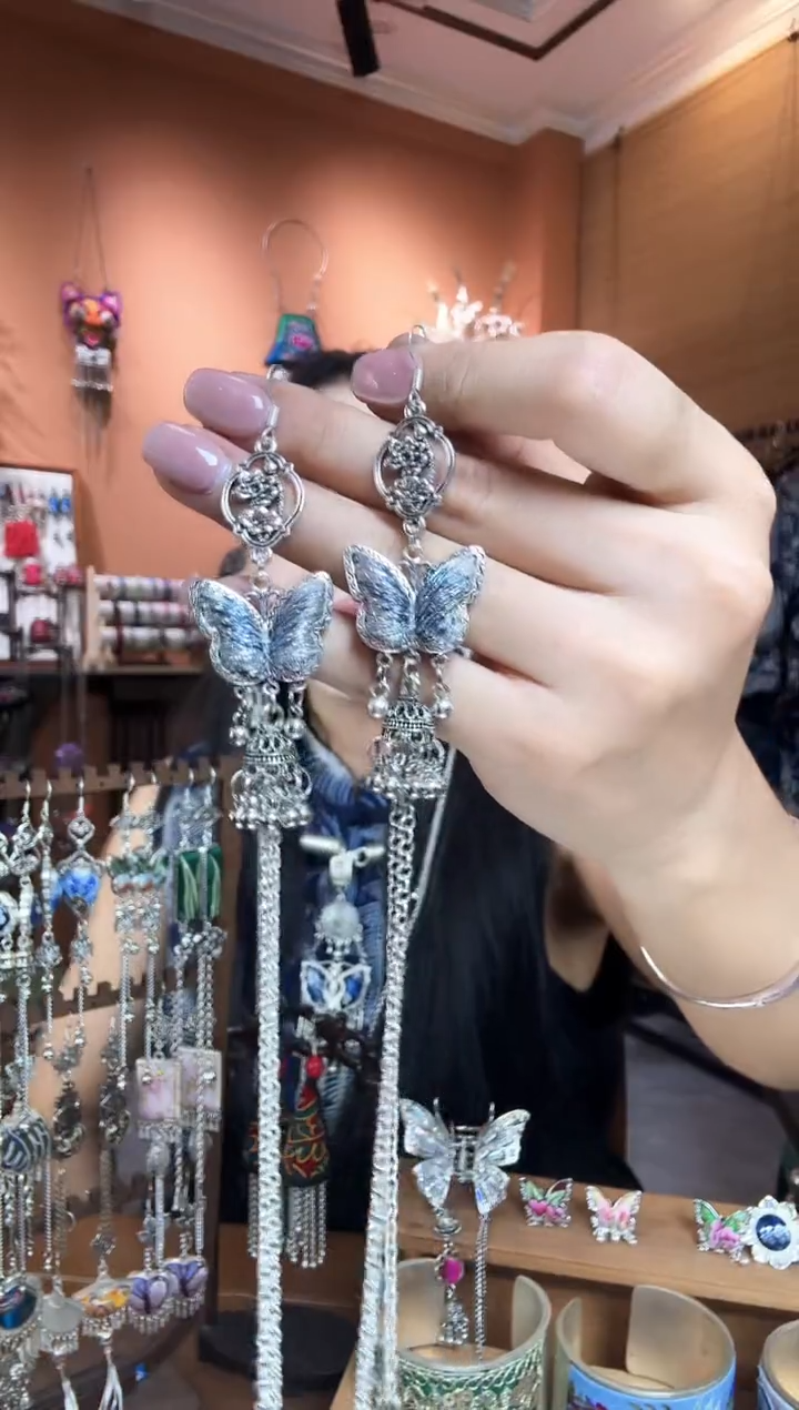 刺绣纯手工民族风耳环