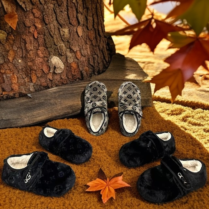 妃雪FX女款豆豆鞋秋冬新宠，皮毛一体超抗冻防滑保暖休闲透气加厚