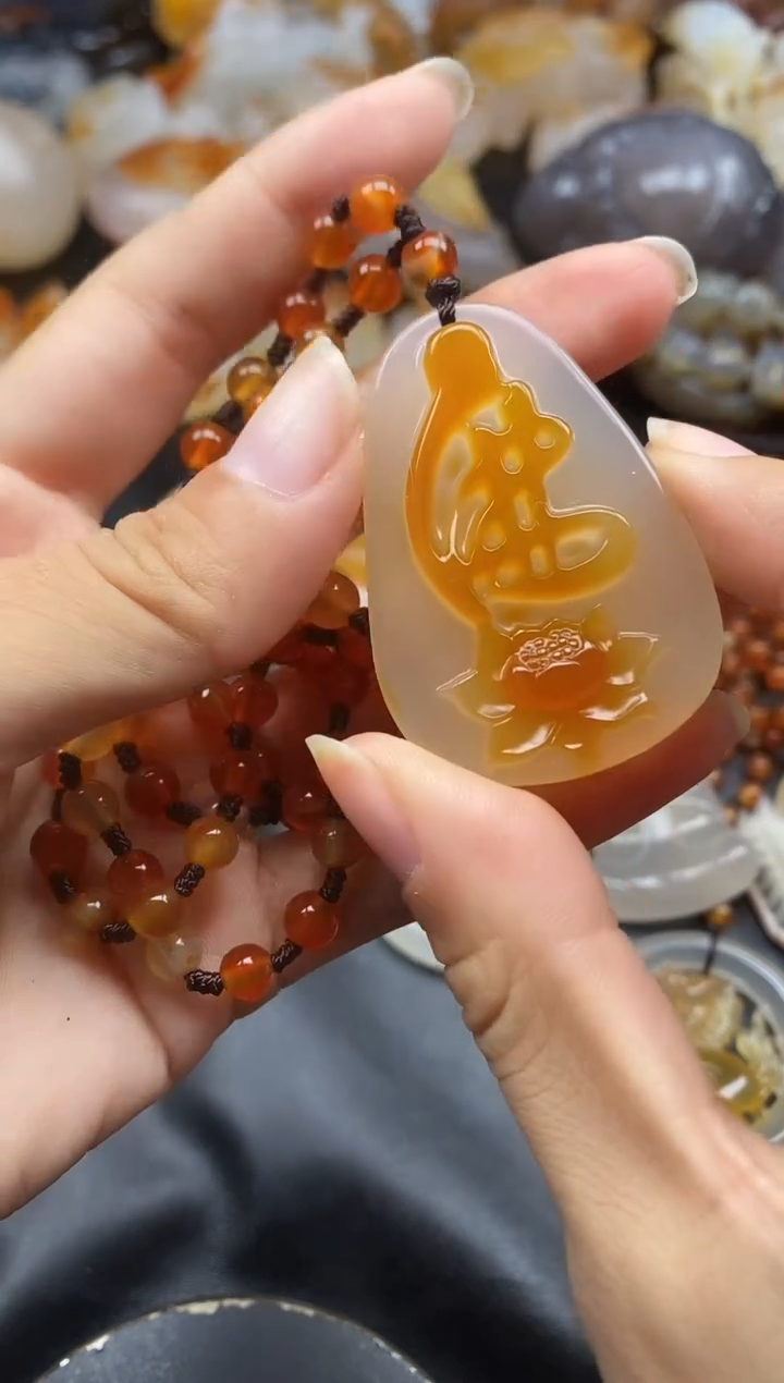 未镶嵌1玛瑙/玉髓玲*ll