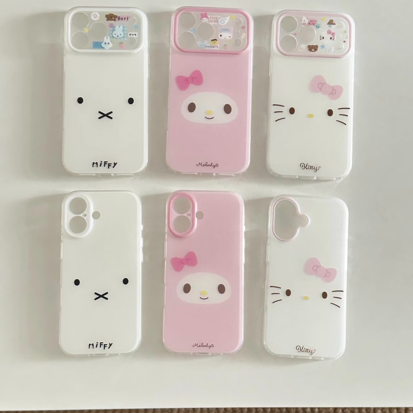 米菲轻松熊可爱手机壳适用iPhone17promax美乐蒂大脸包相机键网红