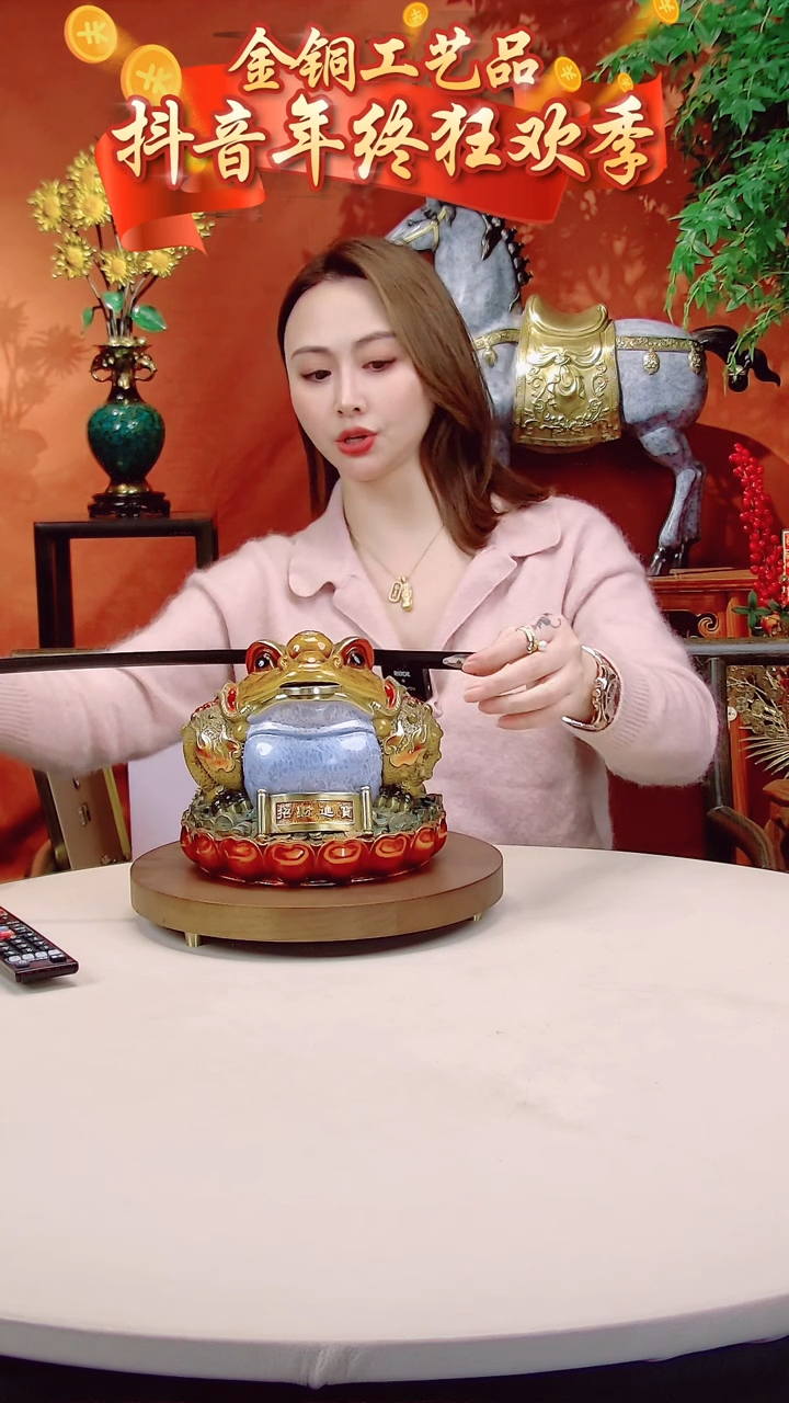 【闪购商品】全黄铜摆件金蟾大号全黄铜摆件