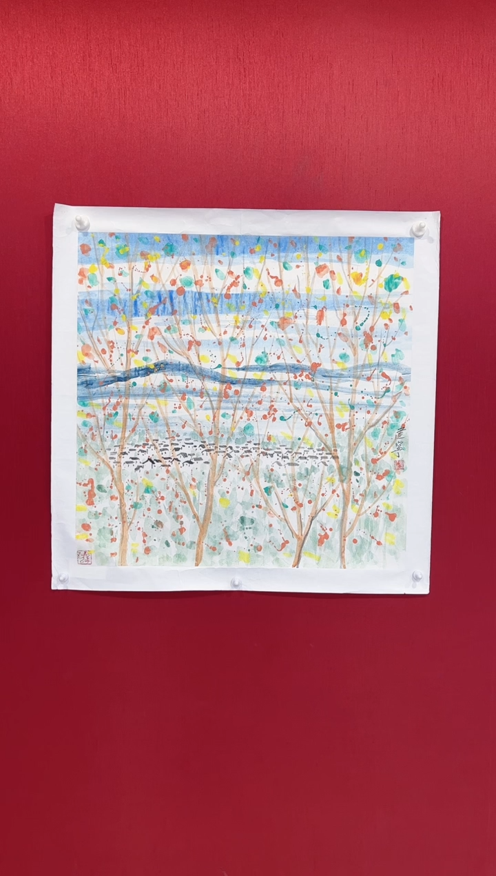 【闪购商品】国画曹建宁老师画作  教学范本原作