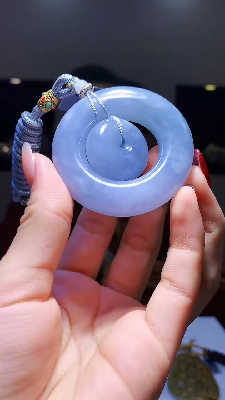 【闪购商品】定制翡翠未镶嵌1002hm-毛货挂件36