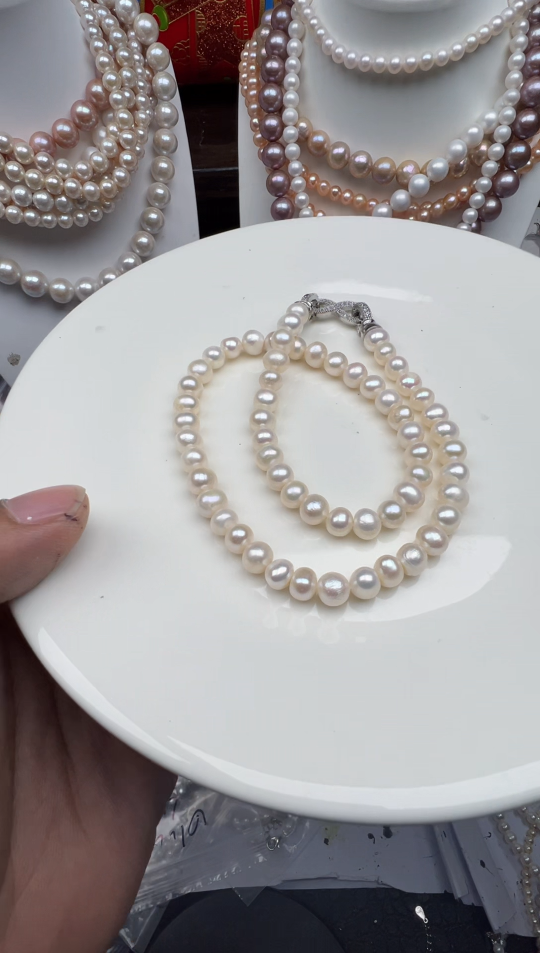 淡水珍珠未镶嵌颈饰1