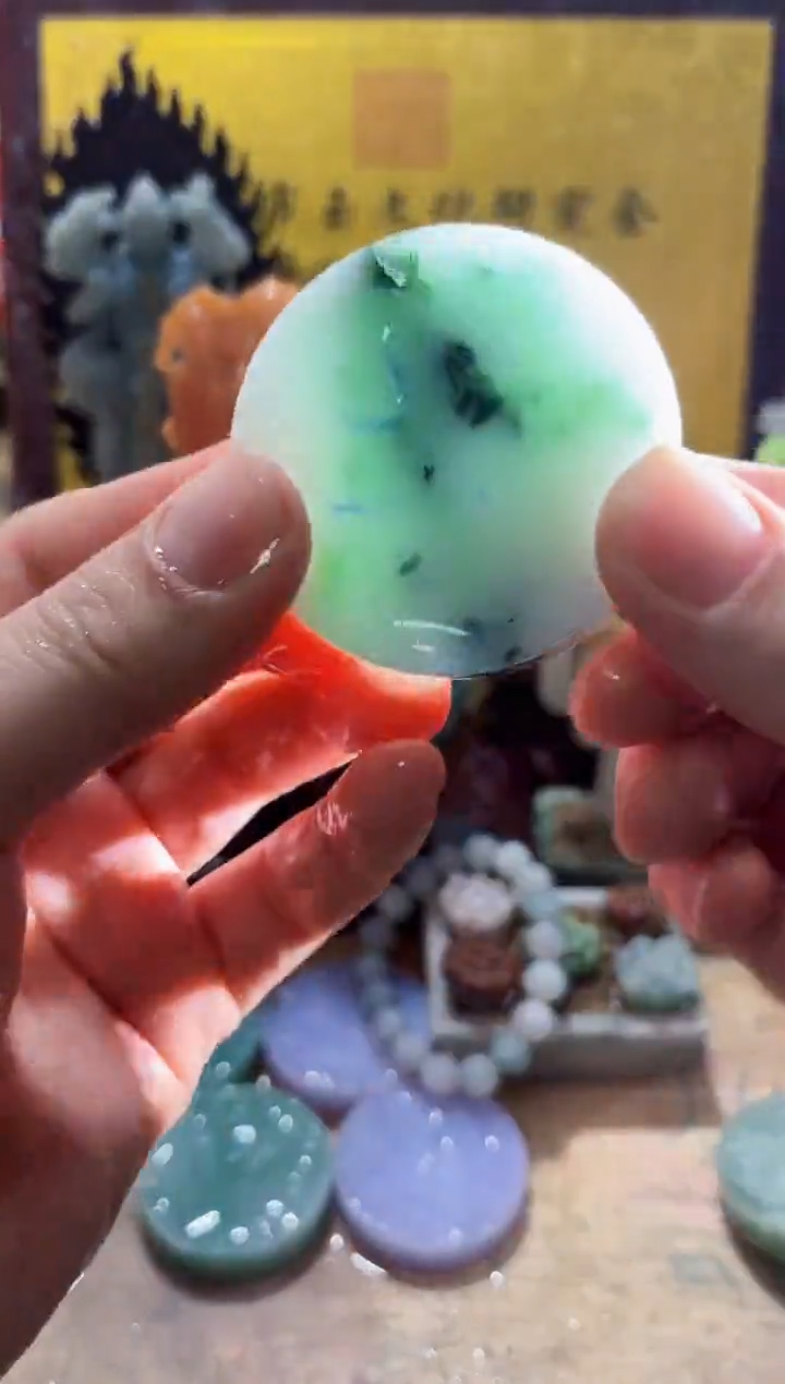 未镶嵌挂件翡翠A货常璀7896