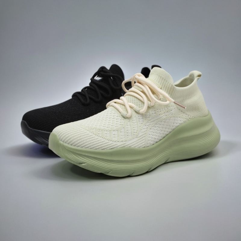 NEW BOLUNE/新百伦透气防滑跑步鞋回弹网面百搭健步舒适飞织鞋525