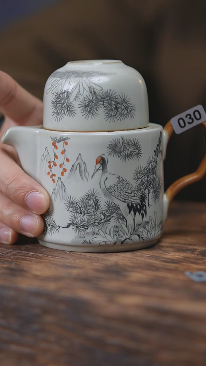 【闪购商品】030手绘系列仙鹤套装
